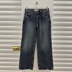 Hollister Low-Rise Baggy Jeans Dark Wash W24 00R NWT 355-387-00375-276